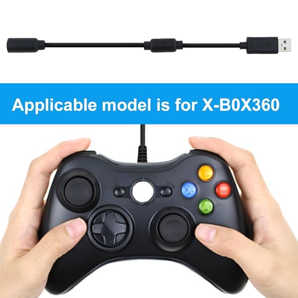 CfoPiryx Breakaway Wired Game Controller for Xbox 360 - 25cm USB Adapter Cable for Stable Gaming - View 5 of 7