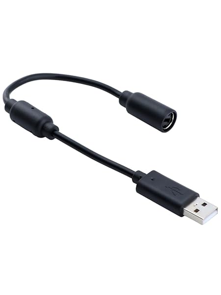 CfoPiryx Breakaway Wired Game Controller for Xbox 360 - 25cm USB Adapter Cable for Stable Gaming