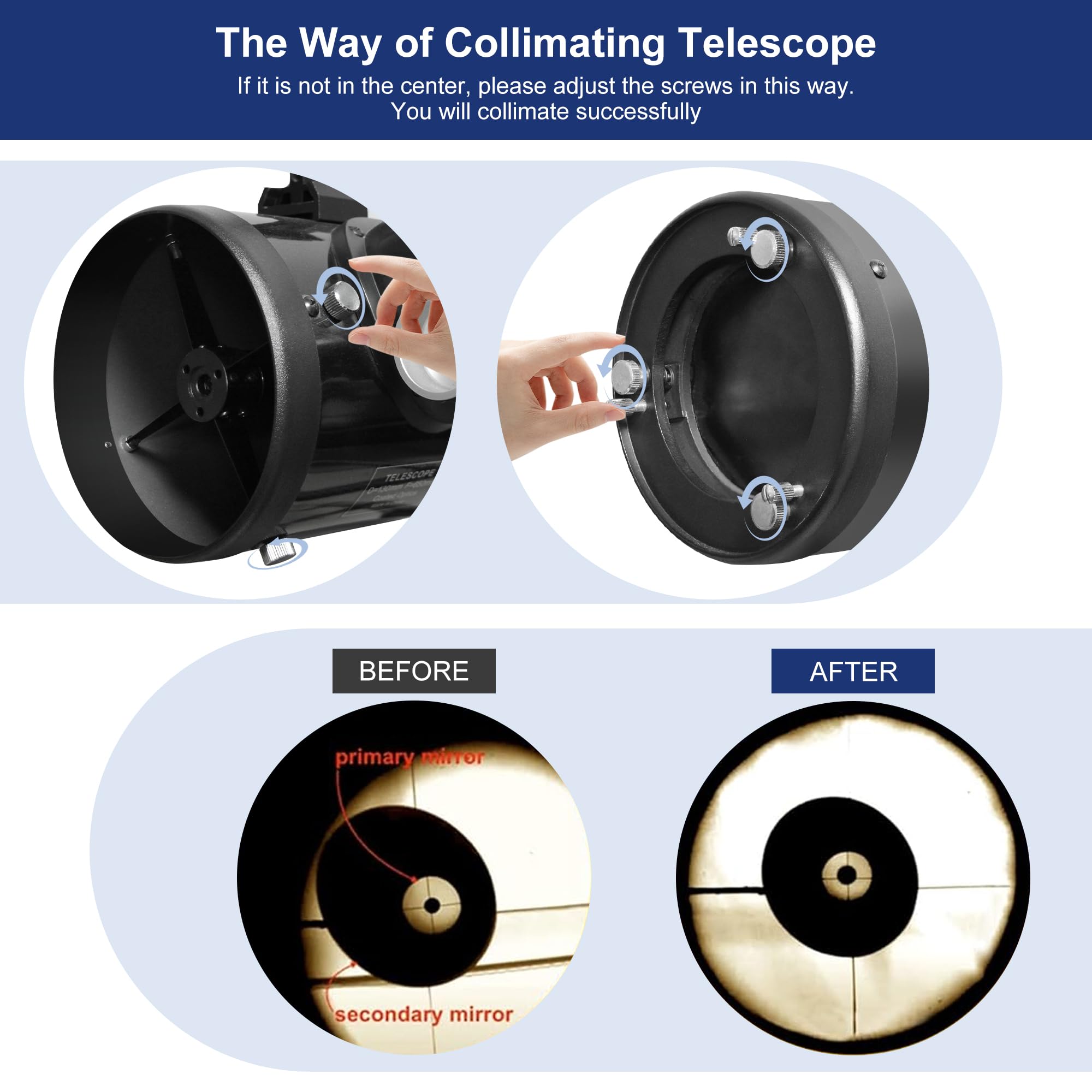 A ALSTAR Alstar 1.25 Inch Metal Collimating Cheshire Eyepiece for Newtonian Reflector Telescope - View 5 of 7