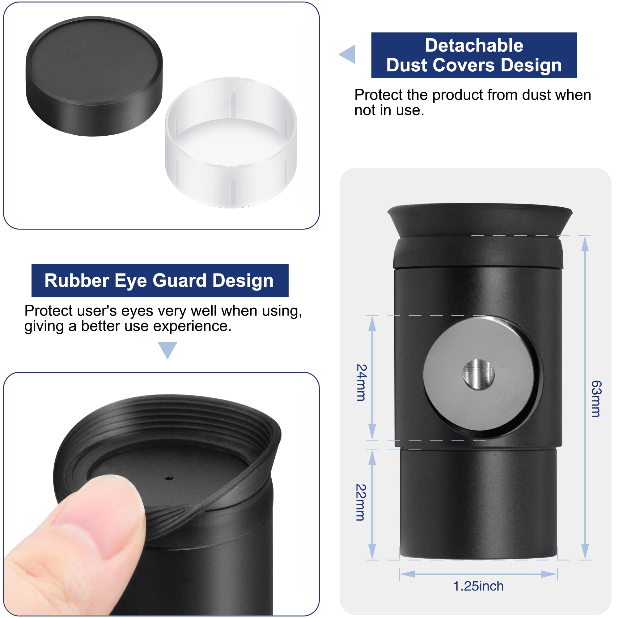 A ALSTAR Alstar 1.25 Inch Metal Collimating Cheshire Eyepiece for Newtonian Reflector Telescope - View 7 of 7