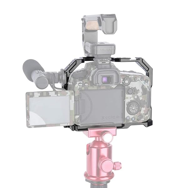 NICEYRIG Buy NICEYRIG Camera Cage for Canon 80D, 90D, 70D - Features NATO Rail, Cold Shoe & 1/4 3/8 Holes - View 11 of 11