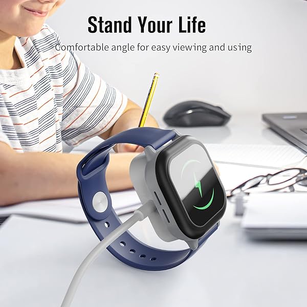 Soarking Soarking Charging Dock for Gizmo Watch 2 - 5ft Cable, Fast Charging, White - Compatible GizmoWatch 2 Charger - View 9 of 11