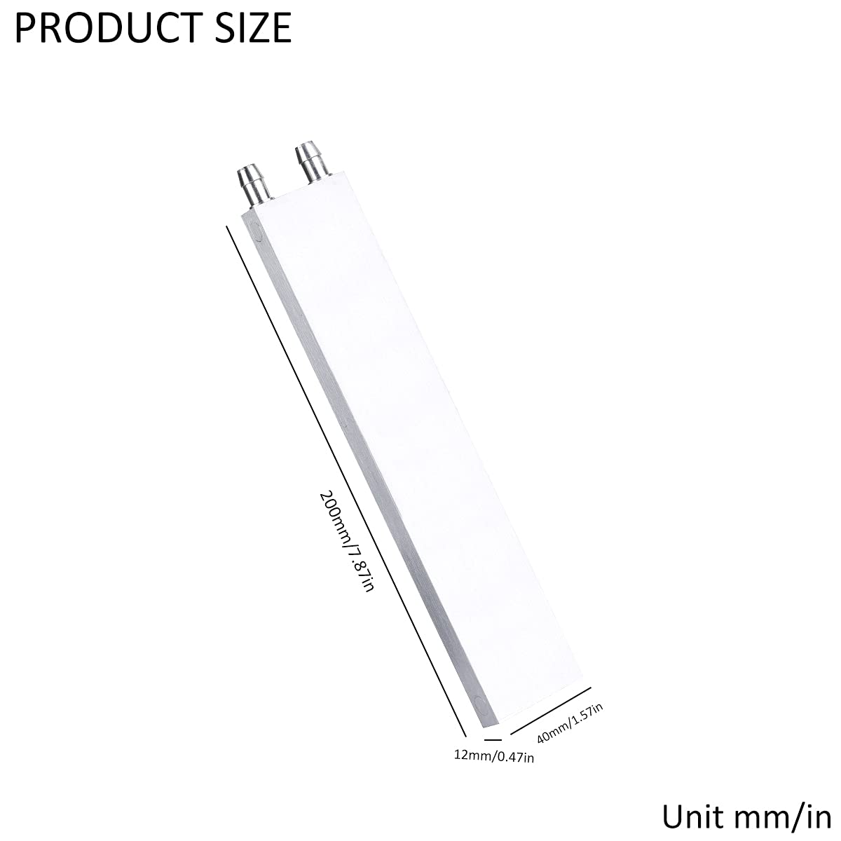 ClYXGS Aluminum Water Cooling Block Liquid Cold Plate Heat Sink for CPU and Graphics Radiator 40x200x12mm High Performance Cooling Solution - View 3 of 5