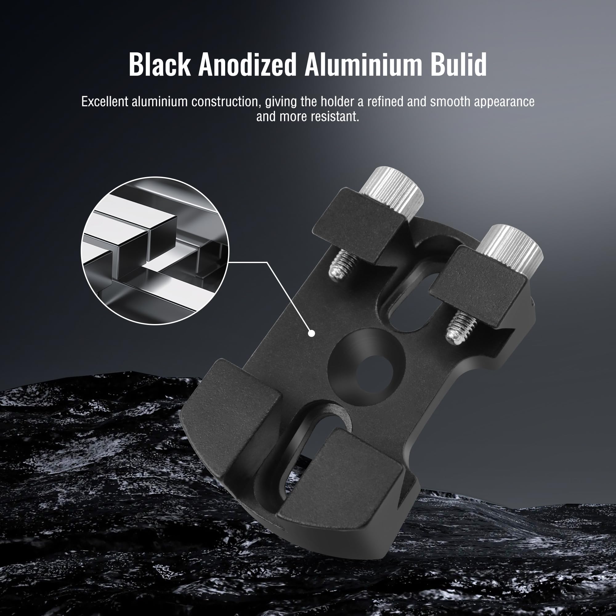 A ALSTAR Alstar Universal Quick Release Finder Shoe Base for Schmidt Cassegrain Telescopes 130-400mm Black MQR III IV Witty One V-Bracket - View 3 of 7