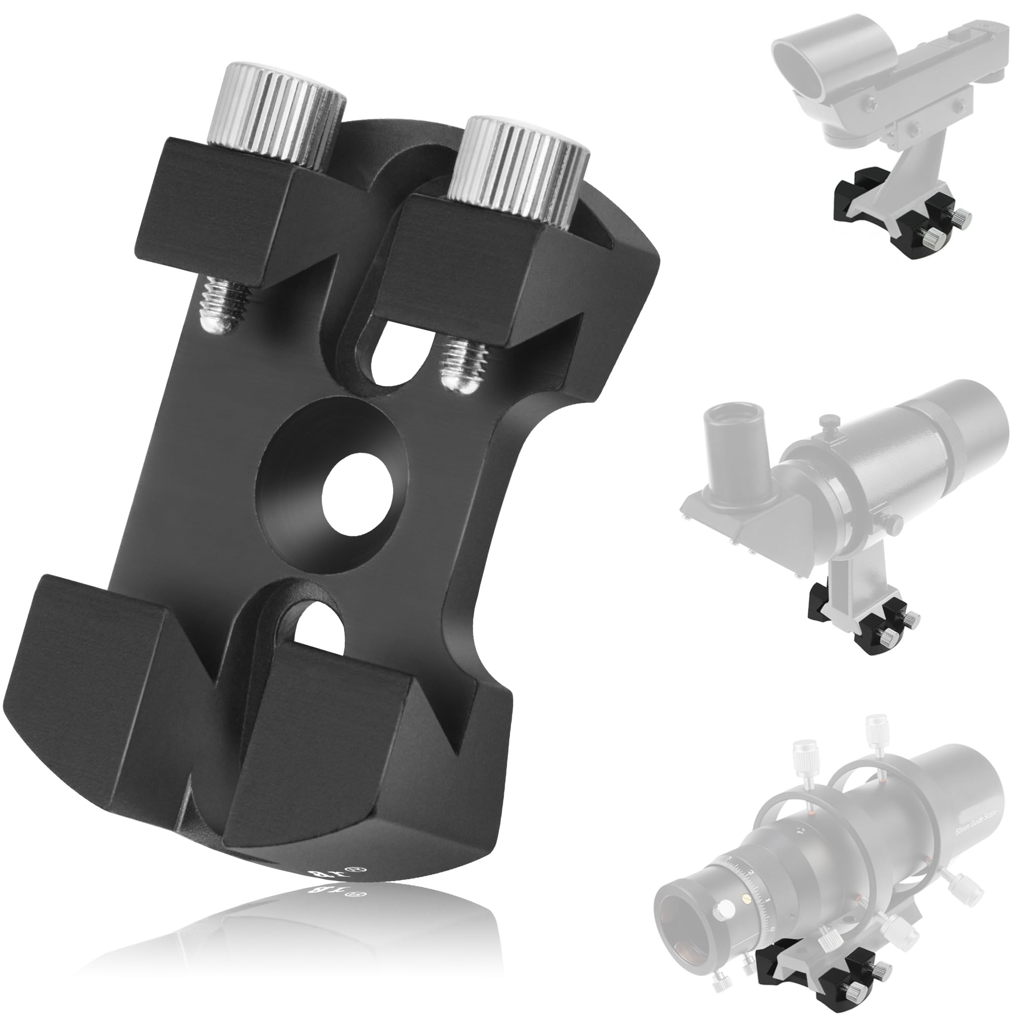 A ALSTAR Alstar Universal Quick Release Finder Shoe Base for Schmidt Cassegrain Telescopes 130-400mm Black MQR III IV Witty One V-Bracket