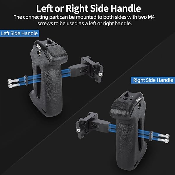 Nitze "Nitze NATO Side Handle PA22-H3: Adjustable Camera Handle with Cold Shoe & 1/4" Hole for Enhanced Filmmaking" - View 5 of 8