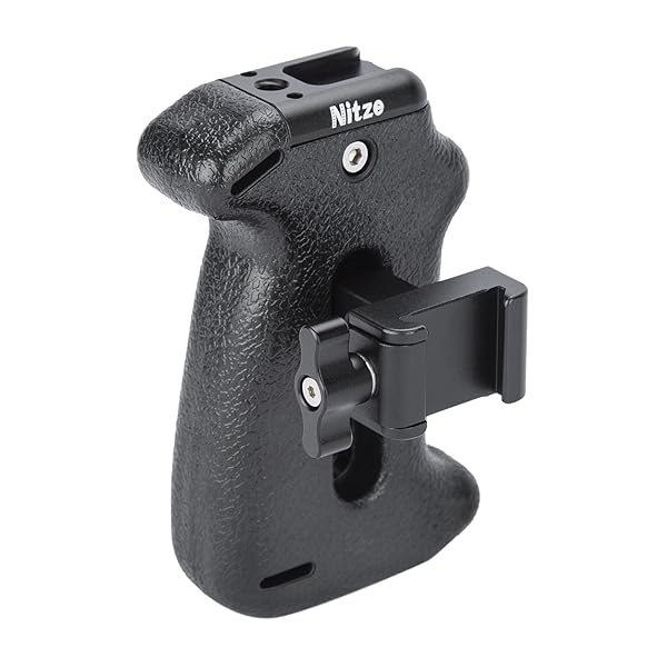 Nitze "Nitze NATO Side Handle PA22-H3: Adjustable Camera Handle with Cold Shoe & 1/4" Hole for Enhanced Filmmaking" - View 3 of 8
