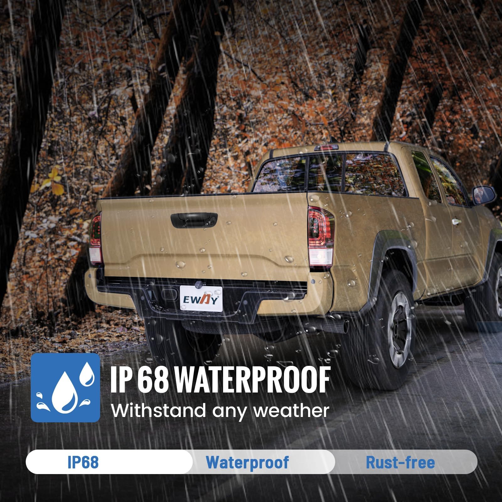 EWAY EWAY Tailgate Handle Backup Reverse Camera with 4.3 Inch Rear View Mirror Monitor Kit for Dodge Ram 1500 2500 3500 2002 to 2008 - View 6 of 9