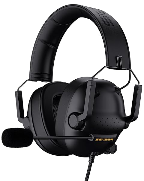 SENZER SENZER SG500 Gaming Headset: Surround Sound, Noise Cancelling Mic, Soft Foam - Compatible with PC, PS4, PS5, Xbox One, Switch - View 2 of 9