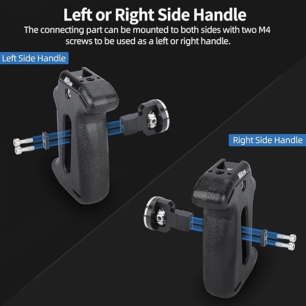 Nitze "Nitze ARRI Rosette Side Handle: Adjustable Camera Handle with Cold Shoe & 1/4" Hole - PA22-H1" - View 5 of 9