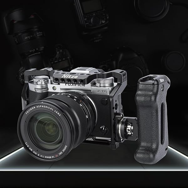 Nitze "Nitze ARRI Rosette Side Handle: Adjustable Camera Handle with Cold Shoe & 1/4" Hole - PA22-H1" - View 9 of 9