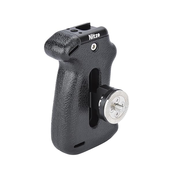 Nitze "Nitze ARRI Rosette Side Handle: Adjustable Camera Handle with Cold Shoe & 1/4" Hole - PA22-H1" - View 2 of 9