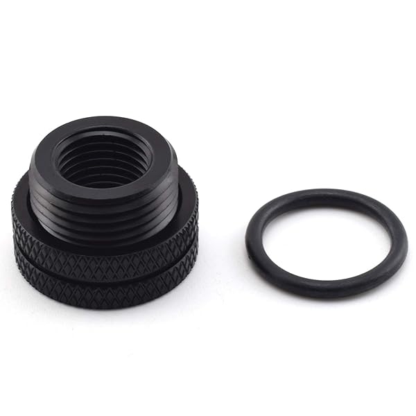 SDTC Tech SDTC Tech G1/4 Pass-Through Connector Fitting for PC Water Cooling System Brass Black Chrome Finish Desktop Compatible - View 4 of 5