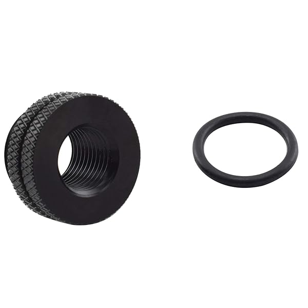 SDTC Tech SDTC Tech G1/4 Pass-Through Connector Fitting for PC Water Cooling System Brass Black Chrome Finish Desktop Compatible - View 5 of 5