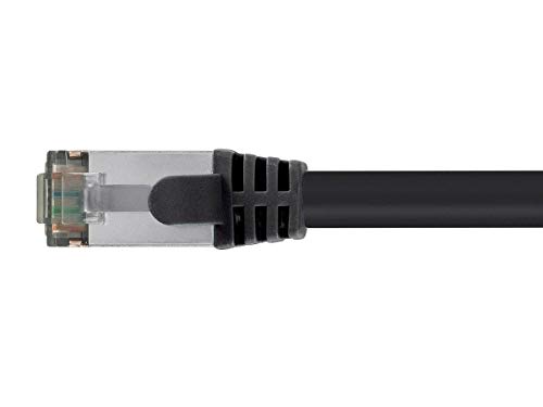 Monoprice Monoprice Cat8 Ethernet Network Cable 30 Feet Black 40Gbps 2GHz Pure Copper PVC Entegrade Series - View 4 of 5