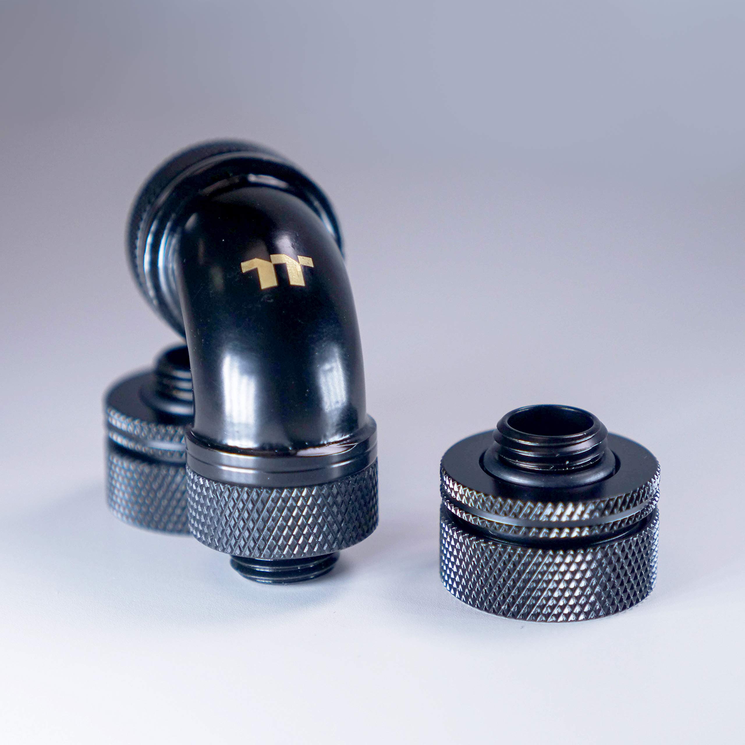 Thermaltake Thermaltake Pacific DIY 16mm OD PETG Compression Fitting Kit Black for Custom Water Cooling Systems - View 3 of 4