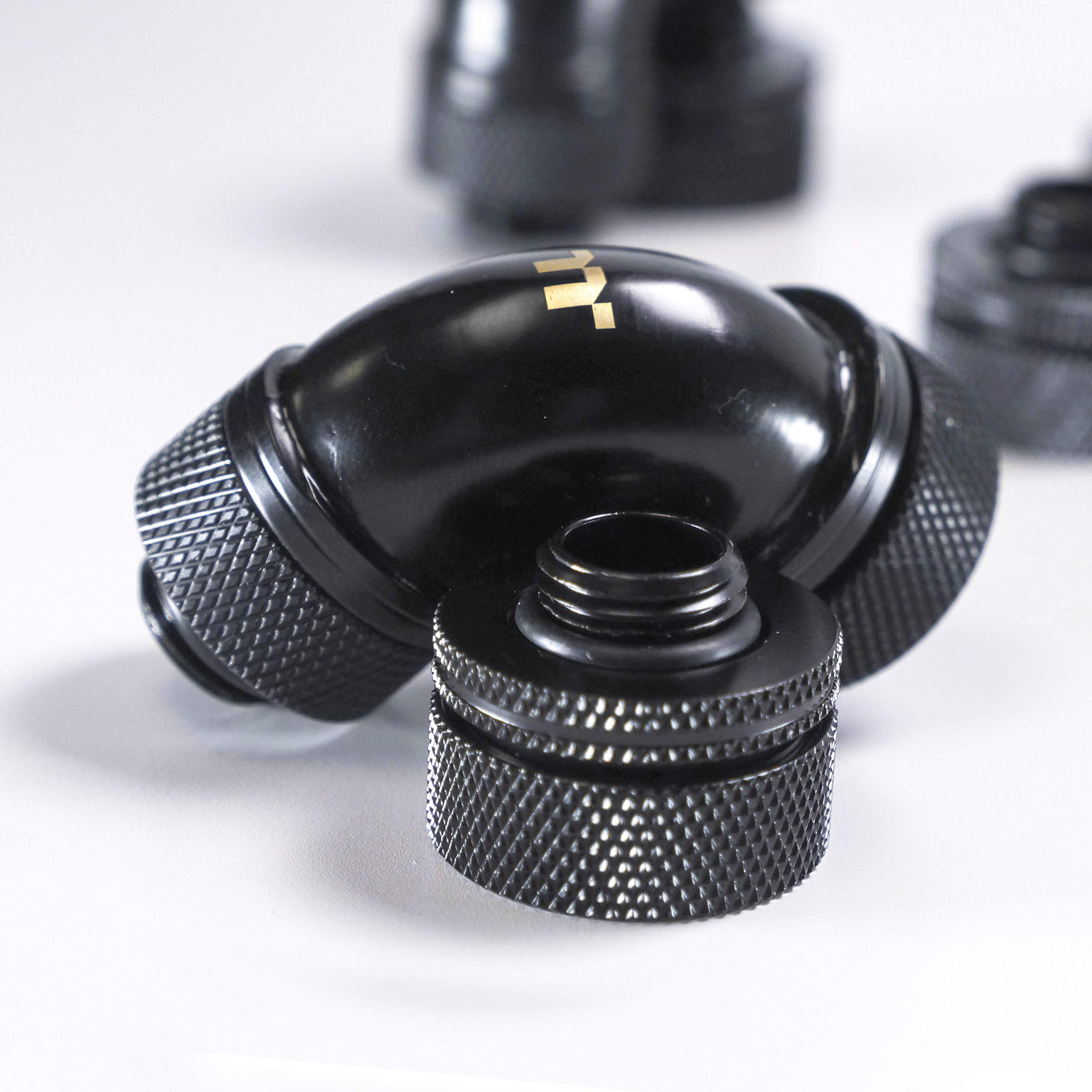 Thermaltake Thermaltake Pacific DIY 16mm OD PETG Compression Fitting Kit Black for Custom Water Cooling Systems - View 4 of 4