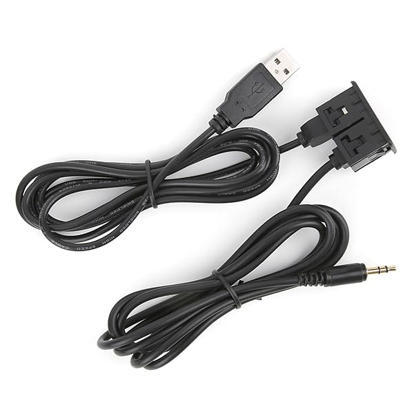 USB Audio Jack Cable 35mm AUX Extension Adapter Flush Mount USB Port Headphone Jack Panel for Car Boat