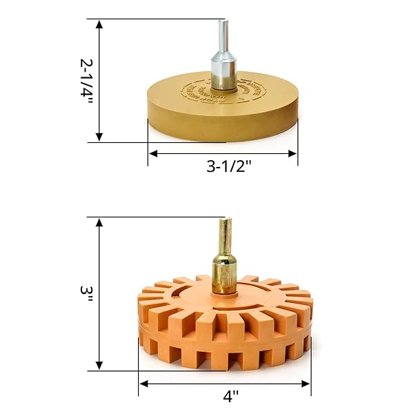 QWORK QWORK Foil Eraser Sticker Eraser for Stripping Stickers Self Adhesive Vinyl Stickers for Cars RVs Boats and More 100mm 88mm - View 5 of 5