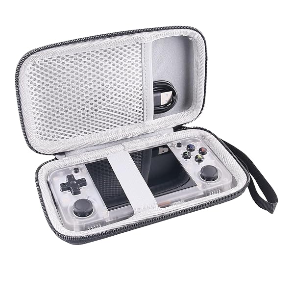 WERJIA WERJIA Hard Carrying Case for RG350M RG350P RG350 Handheld Retro Game Storage Black - View 4 of 6