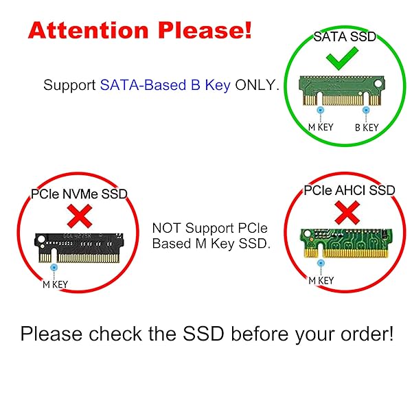 GINTOOYUN "GINTOOYUN M.2 to 2.5" SATA Enclosure Adapter - Supports 2230/2242/2260/2280 SSDs, Fast SATA III Converter" - View 5 of 6