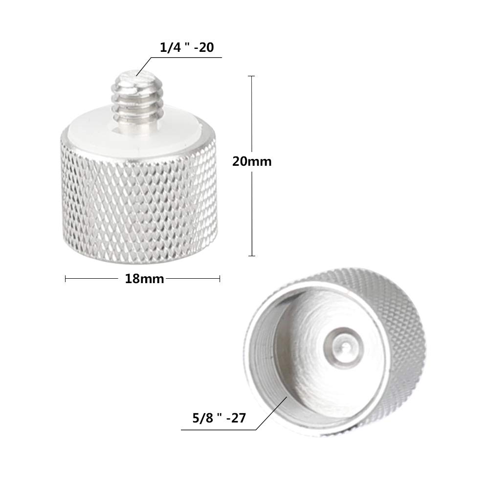 CAMVATE CAMVATE 5/8 Inch Thread Rod and Screw Adapters for Blue Yeti Nano Mounting on Standard Shock Mounts 2555 - View 3 of 7