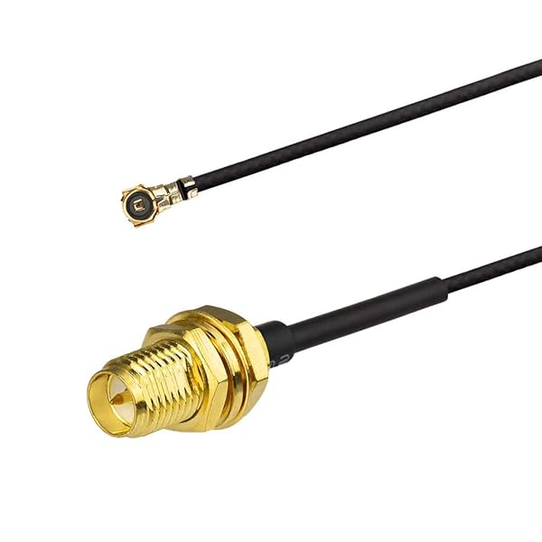 BINGFU 30cm U.FL to RP-SMA Female Antenna Cable 2-Pack for Intel AX200, 8265AC, 9560AC WiFi Cards - View 3 of 7