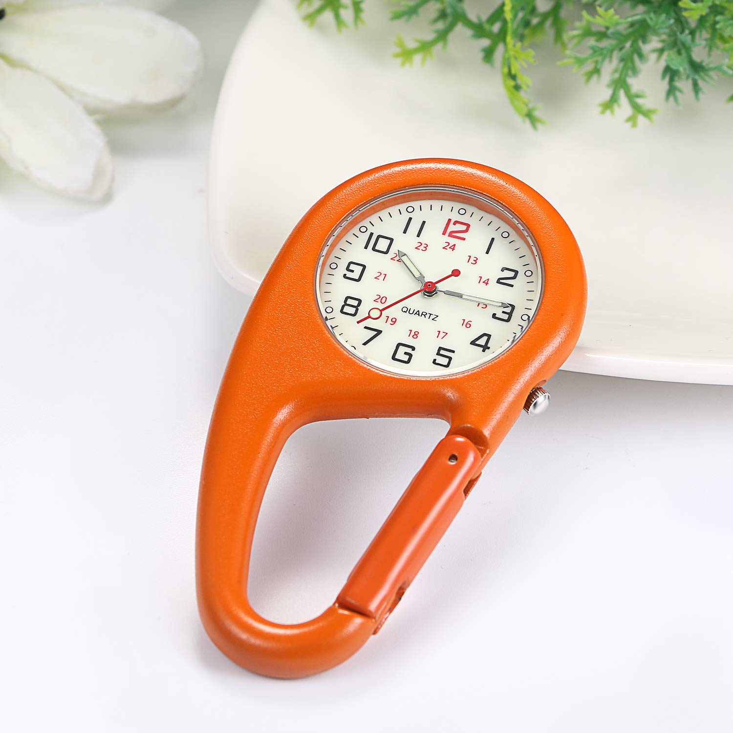 JewelryWe Clip-on Quartz Luminous Backpack Watch for Men and Women Ideal for Outdoor Climbing and Adventure Activities - View 4 of 8