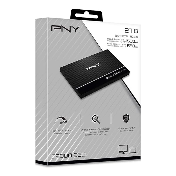 PNY PNY CS900 2TB 3D NAND SATA III SSD - Fast Internal Solid State Drive for Enhanced Performance - View 8 of 8