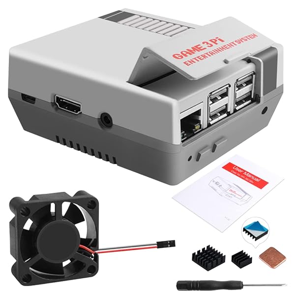 GeeekPi GeeekPi Raspberry Pi 3B+ Case with Cooling Fan & Heatsinks - Perfect for Retro Gaming & Enhanced Performance