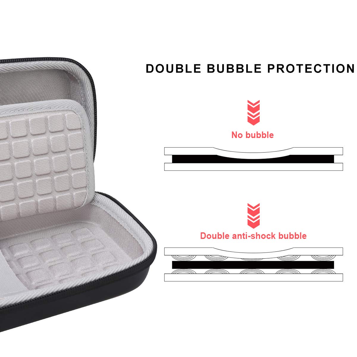 Canboc Carrying Case for Texas Instruments Ti-84 Plus CE TI-84 Plus TI-83 Plus Graphing Calculator Black Mesh Bag for Cables and Manual - View 6 of 8