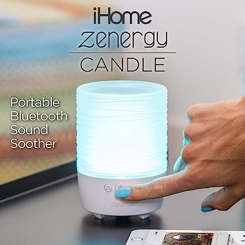 iHome iHome Zenergy Candle Portable Bluetooth Meditative Light Sound Therapy Candle with Breathing Guide and Candle Effect - View 4 of 8