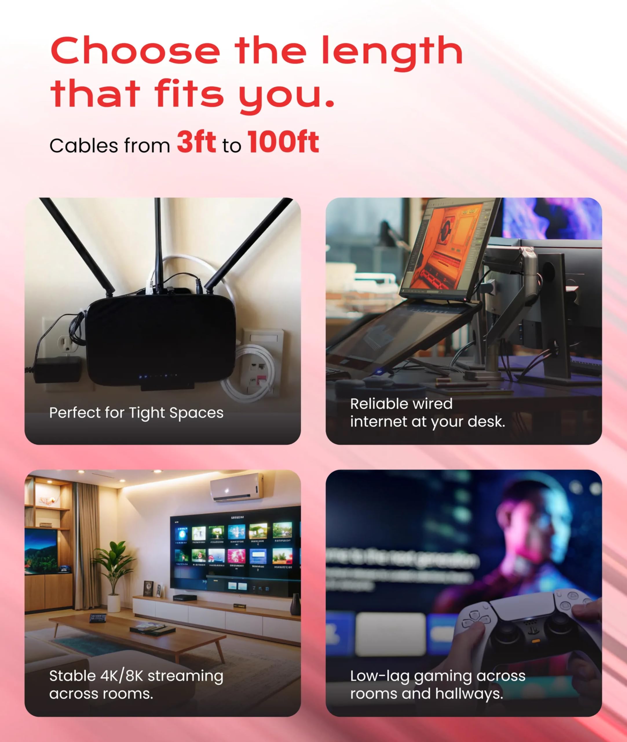 LINKUP 40Gbps Certified Cat8 Ethernet Patch Cable 5ft Double Shielded 2000MHz Future Proof Compatible with Cat7A Cat7 Cat6A Black - View 9 of 9