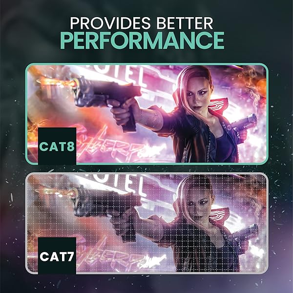 LINKUP LINKUP 40Gbps Cat8 Ethernet Patch Cable 15ft Double Shielded 2000MHz Future Proof Compatible with Cat7A Cat7 Cat6A 25G 10G 1G Network Black - View 5 of 10