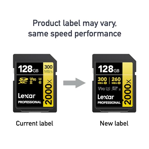 Lexar Lexar 128GB Professional 2000x SDXC Card - UHS-II, 300MB/s for DSLR & 8K Video | Fast, Reliable Storage - View 8 of 10
