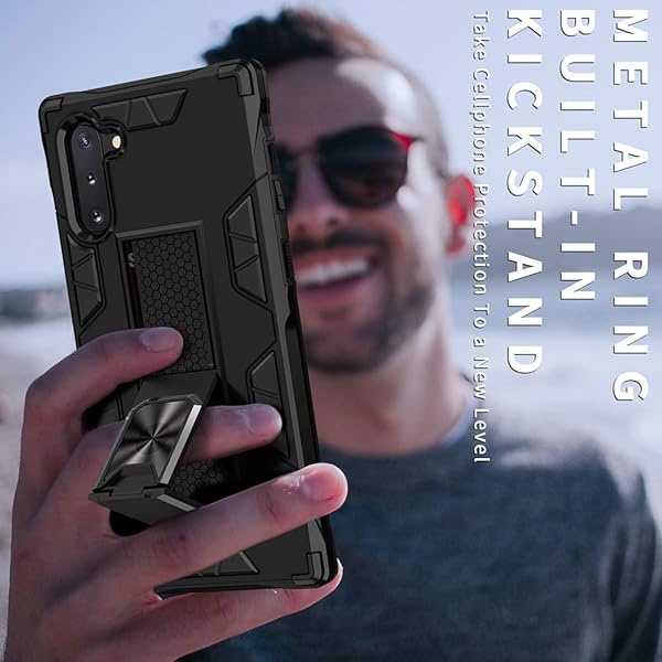 Fucozan Fucozan Galaxy Note 10 5G Case Military Grade Shockproof Kickstand Magnetic Car Mount Blue - View 9 of 10