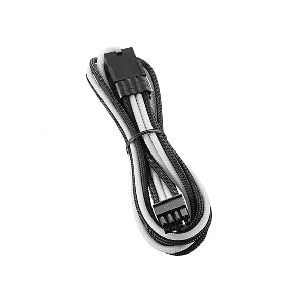 Upgrade Your Setup: CableMod Pro ModMesh 8-Pin PCI-e Extension (Black & White, 45cm) for Enhanced Performance