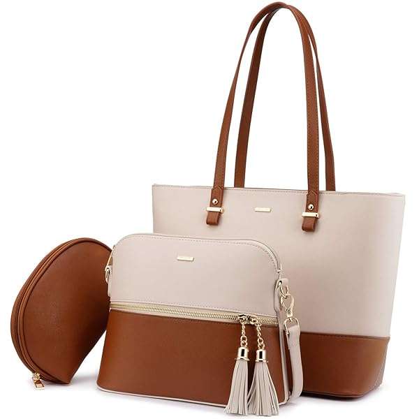 LOVEVOOK Stylish 3-Piece Handbag Set for Women: Shoulder Bags, Totes & Satchels