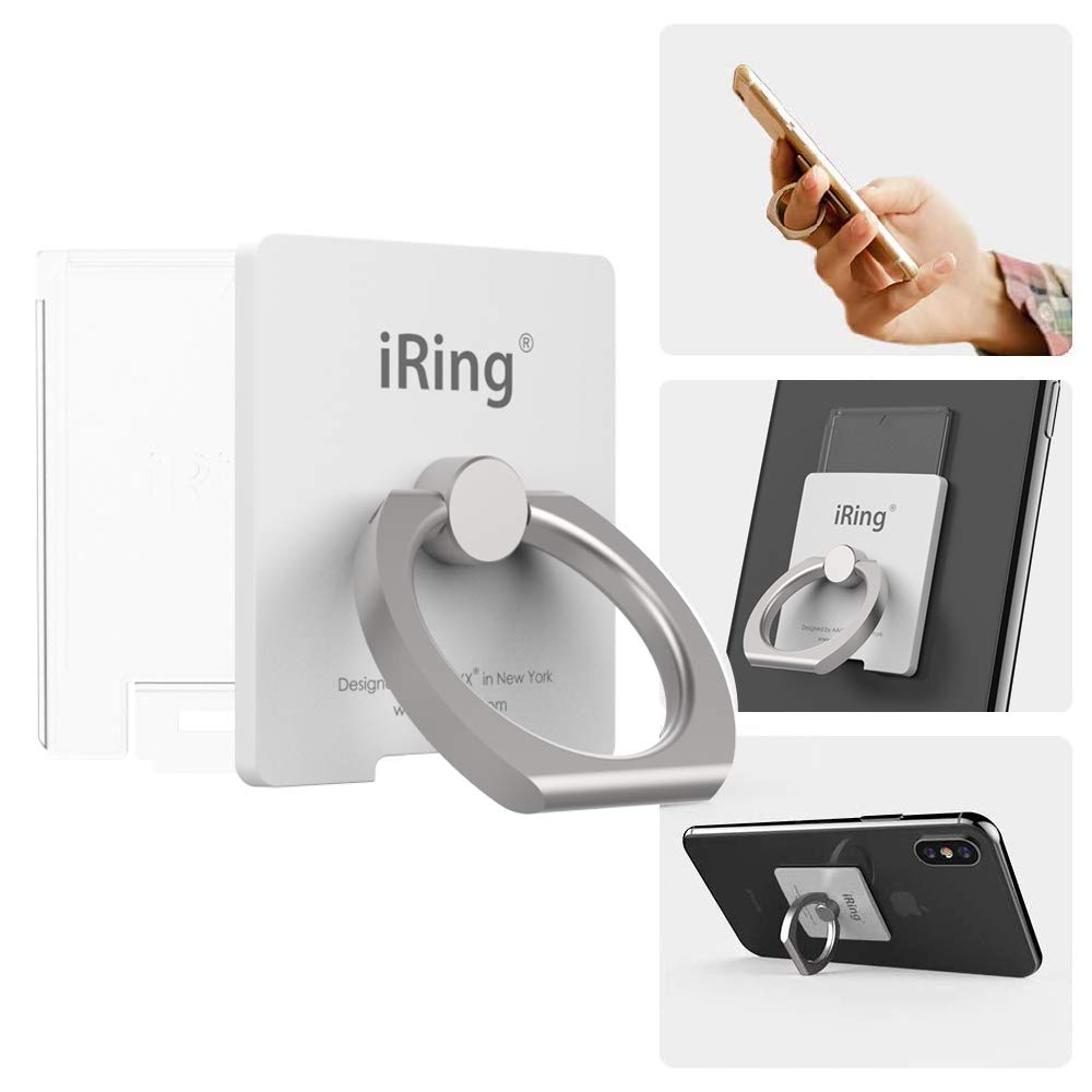 iRing iRing Link Wireless Charging Friendly Phone Holder Pearl White Compatible with iPhone Galaxy and Other Smartphones - View 2 of 7