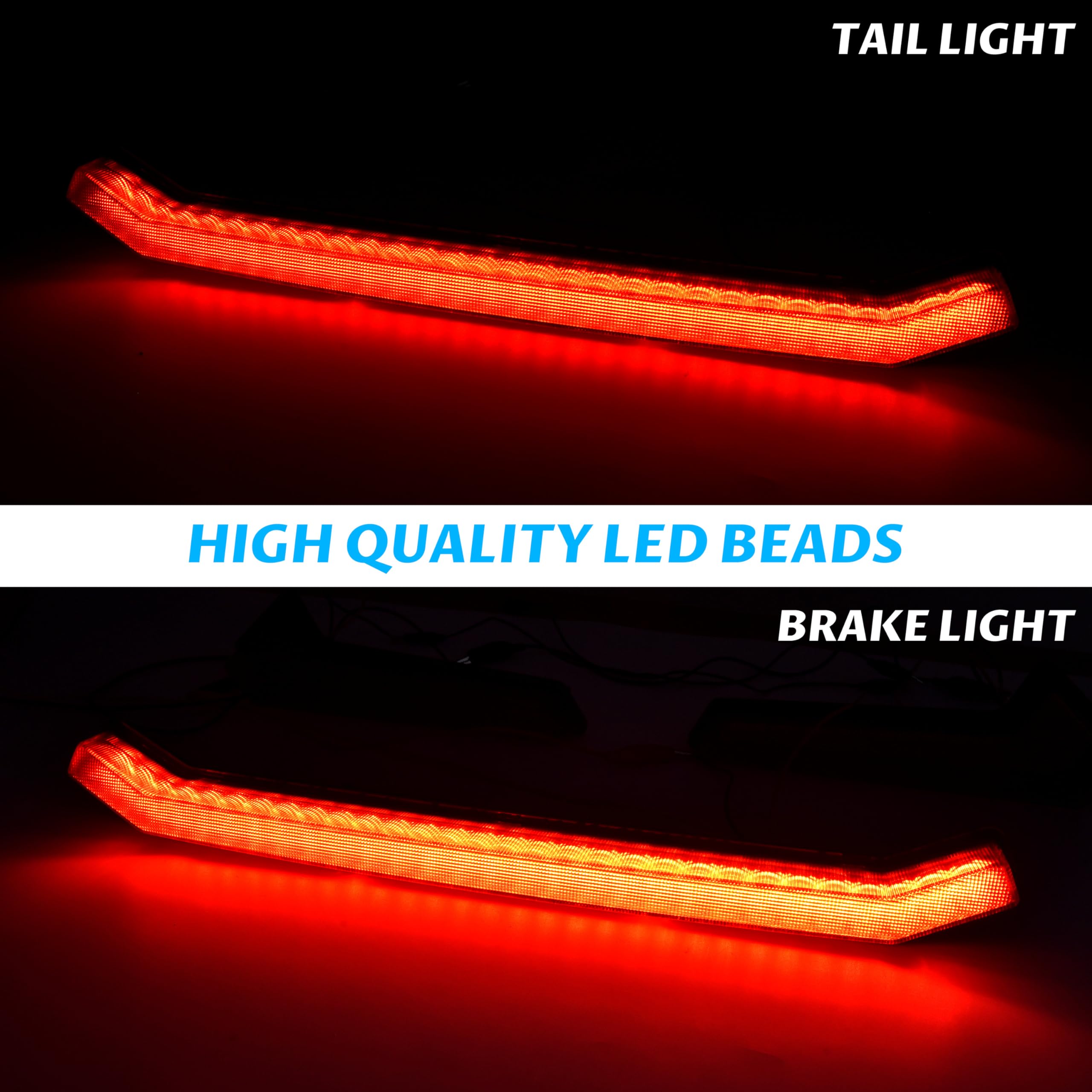 SAUTVS SAUTVS UTV Center Tail Light Replacement for Polaris RZR XP 1000 & Sportsman 1000 (2019-2023) - OEM Red Accent Lamp - View 2 of 8