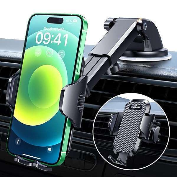 VANMASS VANMASS 2025 Military-Grade Car Phone Holder: Strongest Suction, Universal Fit for iPhone & Android