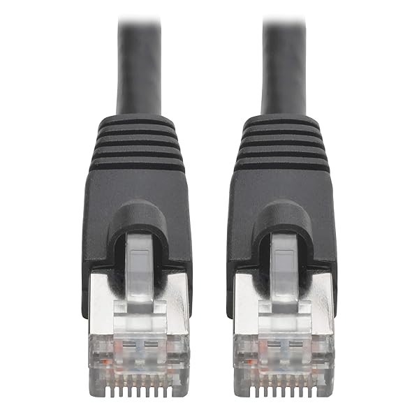 TRIPP LITE Tripp Lite Cat6a 10G Ethernet Cable, Snagless Molded STP Network Patch Cable (RJ45 M/M), Black, 6 Feet / 1.8 Meters, Manufacturer's Warranty (N262-006-BK) - View 4 of 6