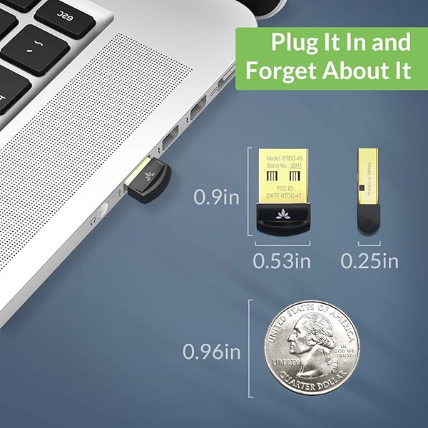 Avantree Avantree DG45 USB Bluetooth 5.0 Adapter for PC - Connect Headphones, Speakers & More on Windows 11/10/8.1/8 - View 8 of 9