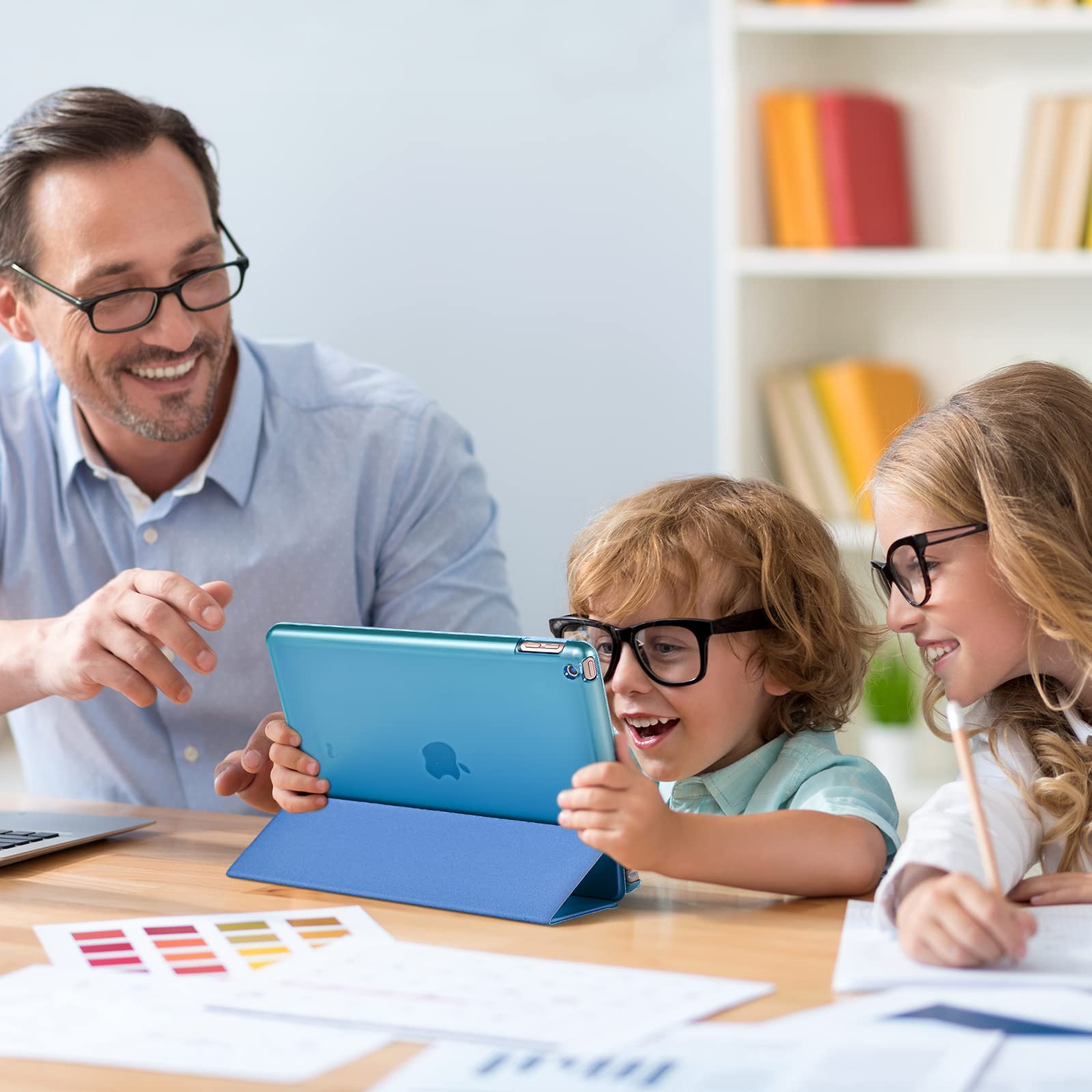 ProCase ProCase iPad 10.2 Case for 9th 8th 7th Generation Slim Hard Back Smart Cover Lightblue - View 3 of 7