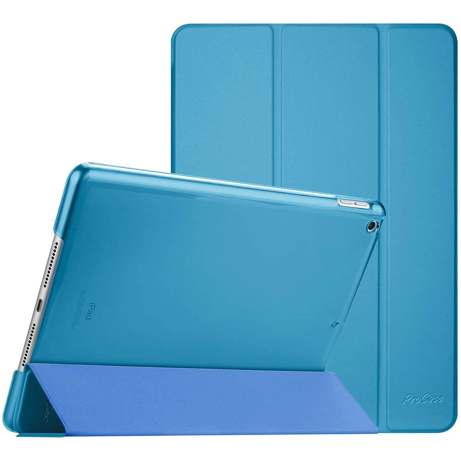 ProCase iPad 10.2 Case for 9th 8th 7th Generation Slim Hard Back Smart Cover Lightblue