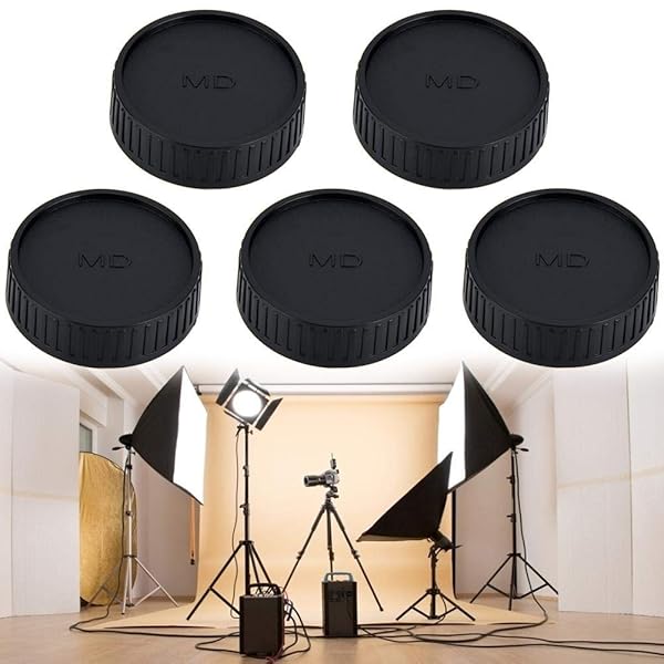 ANGGREK ANGGREK 5pcs Rear Lens Cover for Minolta MD Mount Cameras - Durable Replacement Lens Caps - View 6 of 11