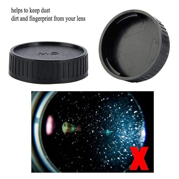 ANGGREK ANGGREK 5pcs Rear Lens Cover for Minolta MD Mount Cameras - Durable Replacement Lens Caps - View 8 of 11