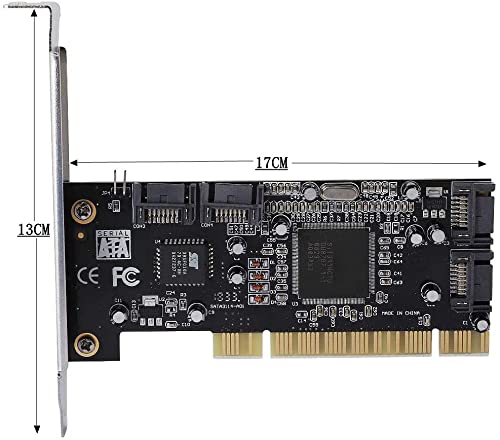 Cuifati PCI Controller Card 4 Port SATA Interface Sil3114 Chipset RAID for Windows 98SE Me 2000 XP NT4.0 Vista 64-bit - View 5 of 9
