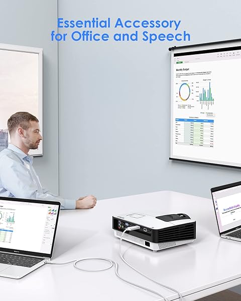 LENTION LENTION 10FT USB C to HDMI 2.0 Cable 4K 60Hz Compatible with MacBook Pro iPad Pro Surface Dell and More - View 4 of 8