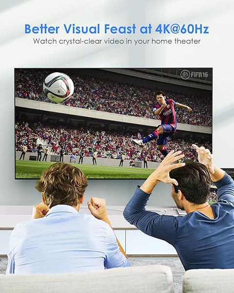 LENTION LENTION 10FT USB C to HDMI 2.0 Cable 4K 60Hz Compatible with MacBook Pro iPad Pro Surface Dell and More - View 7 of 8